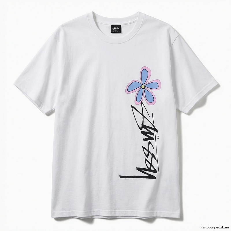 Stussy Floral Style White T-shirt