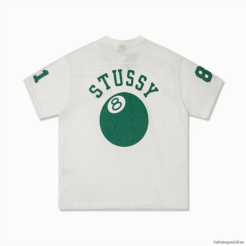 Stussy No.8 Ball White Trendy T-shirt