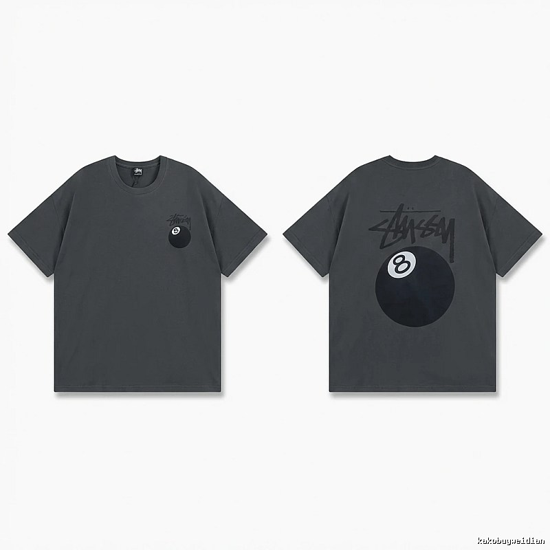 Stussy No.8 Retro Black T-shirt