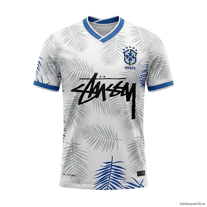 Stussy Palm Print White Shirt