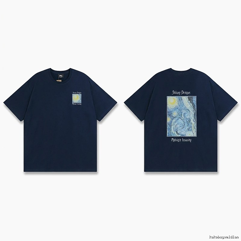 Stussy Van Gogh Series Dark Blue T-shirt