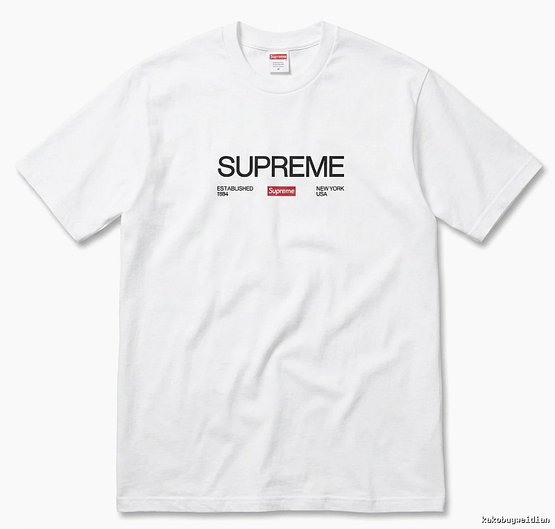 Supreme basic simple white T-shirt