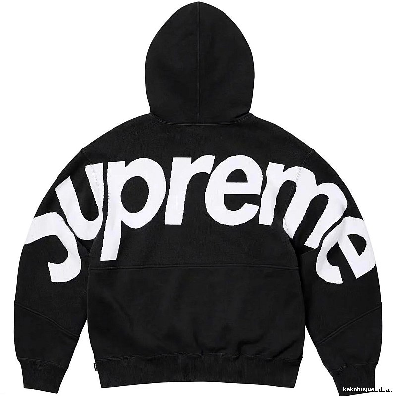 Supreme Casual Logo hoodie Gray Red Oversized for Streetwear Looks