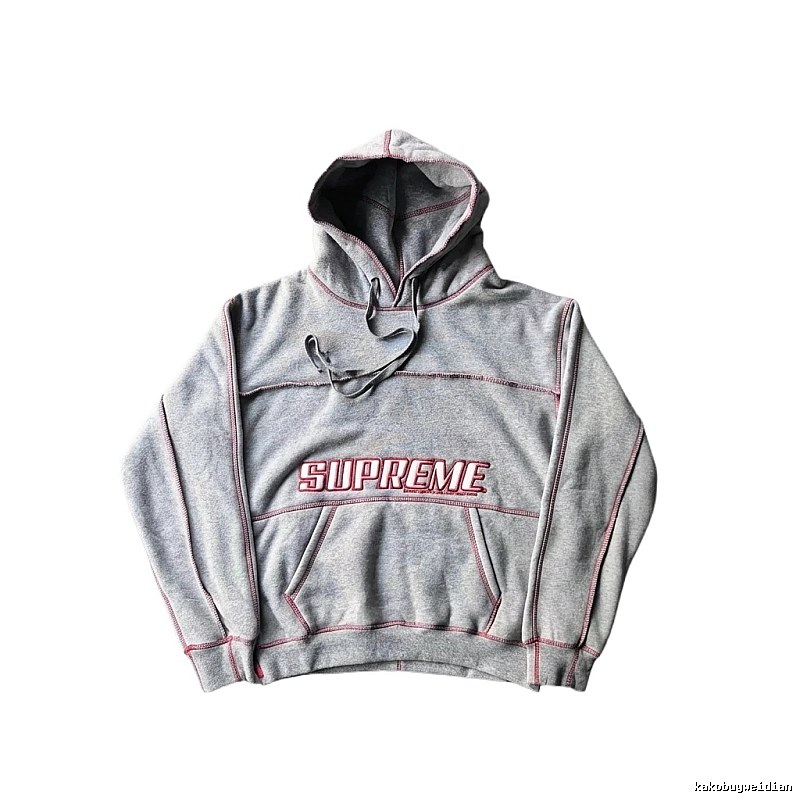 Supreme classic grey hoodie
