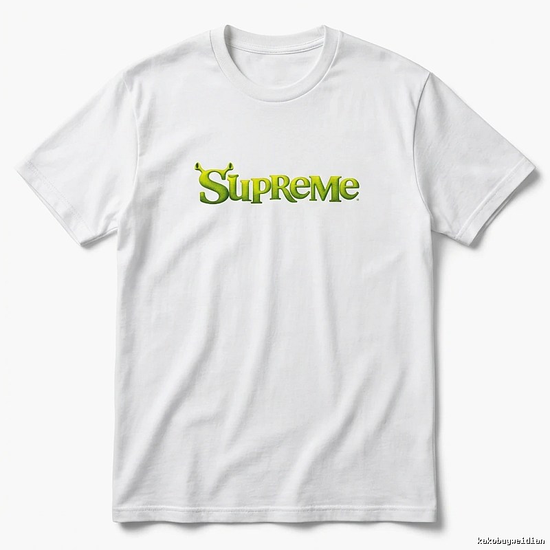 Supreme Fluorescent Green Trendy T-shirt