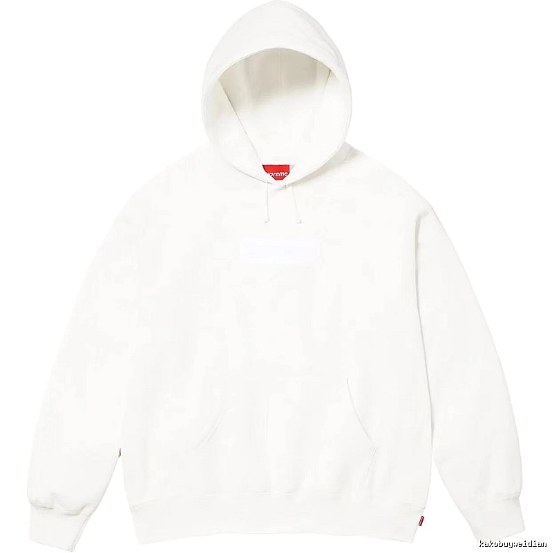 Supreme Monogram Logo hoodie Gray Red Oversized for Layered Styling
