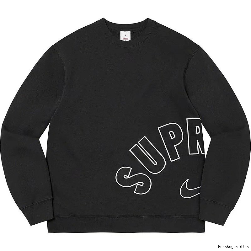 Supreme Resort Logo hoodie Gray Red Oversized with Premium Look