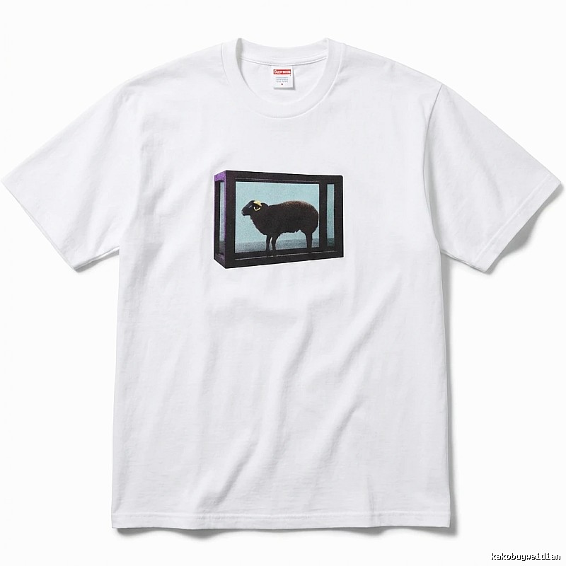 Supreme Sheep Print White T-shirt