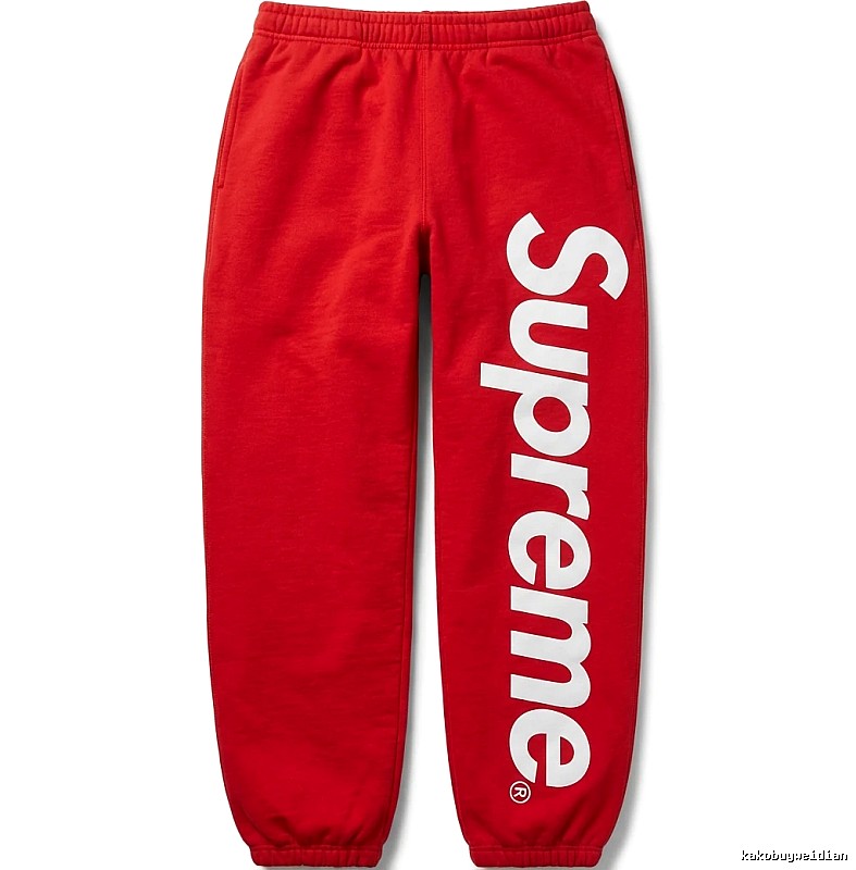 Supreme trendy brand red sweatpants