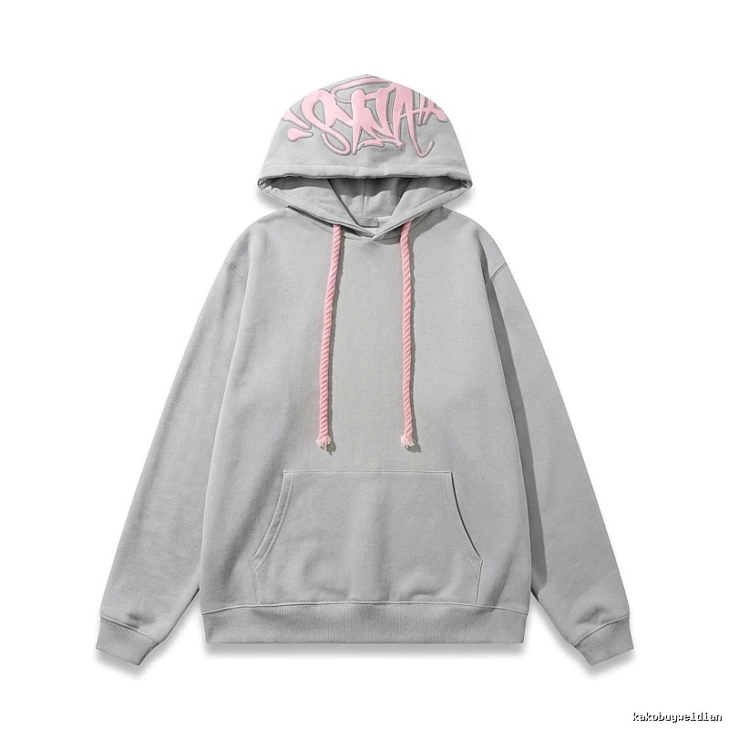 SynaWorld Graffiti Style Light Gray Hoodie
