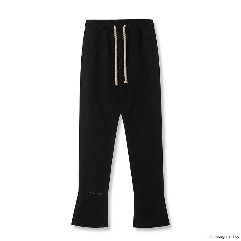 SynaWorld Trendy Style Black Long Pants