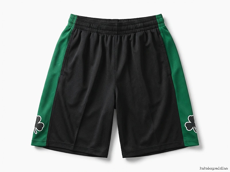 Tatum Celtics-style black and green shorts