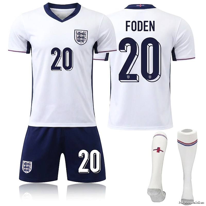 The England Foden No. 20 football jersey.