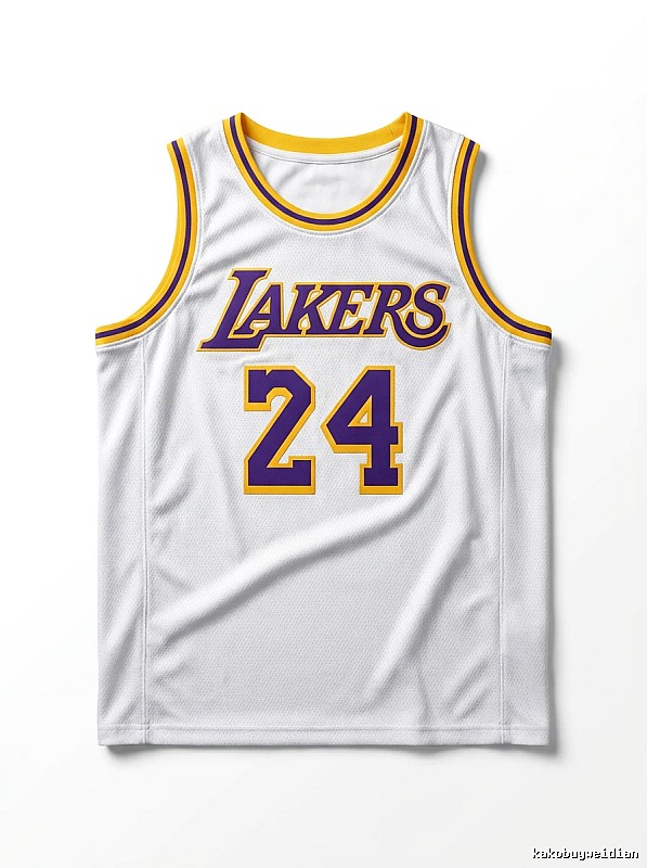 The No. 24 white jersey of the Kobe Lakers.