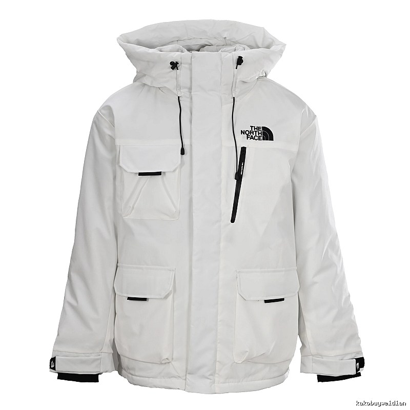 The North Face Utility Snow Jacket with hooded build in White