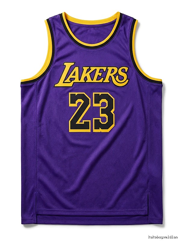 The retro-style No. 23 jersey of the Lakers.