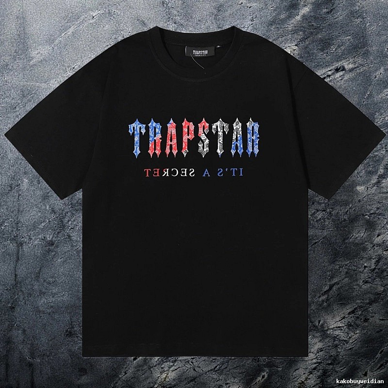 Trapstar Travel Keys graphic T-shirt Black White Key with Soft Visual Tone
