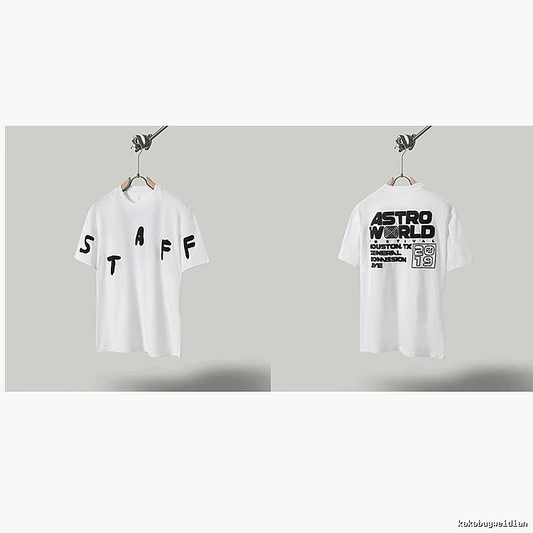 Travis Scott AstroWorld Street Style White T-Shirt