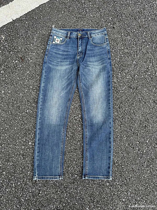 Washed Blue Modern Edit Straight Jeans