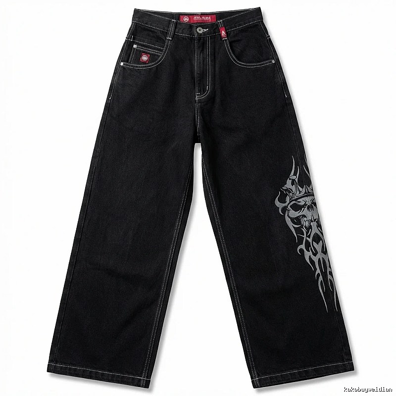 Y2K style black jeans